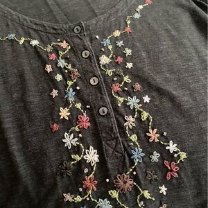 EILEEN FISHER Hand Embroidered Summer Dress